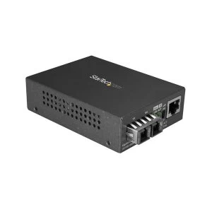 image of StarTech 1000Base SX 550 m Multi Mode Fiber Media Converter Brown