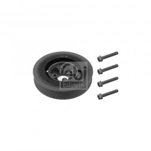 Image of FEBI BILSTEIN 33566 Crankshaft Pulley 6PK 161 5 with bolts/screws Bosch-Mahle Turbo