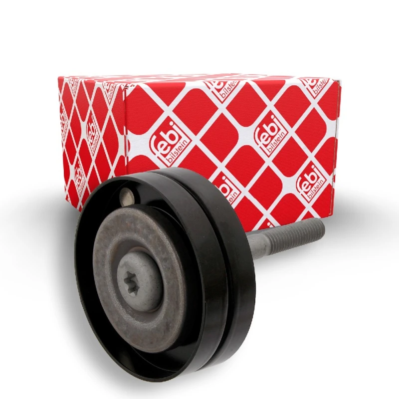 Image of FEBI BILSTEIN 31069 Idler Pulley with screw Metal Deflection/Guide Pulley,v-ribbed belt (312)