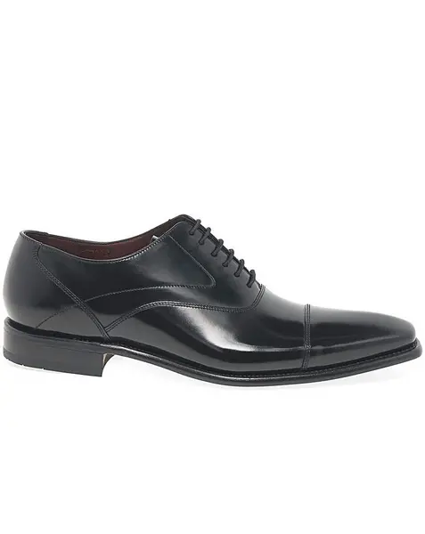 image of Loake Loake Sharp Standard Fit Oxford Shoes Black Polished Male 6 HY36001