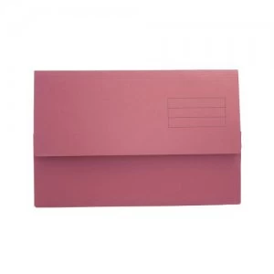 image of Value Document Wallet Foolscap Red PK50