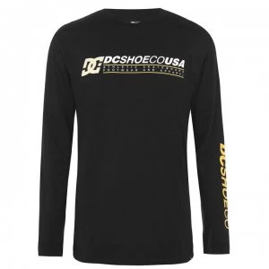 Image of DC Longer Logo T Shirt - Black