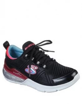 Image of Skechers Girls Skech-Air Sparkle Trainers - Black