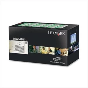 image of Lexmark 08A0476 Black Laser Toner Ink Cartridge