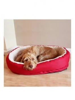 Image of Rosewood Red & Cream Orthopaedic Bed - 34 Inch