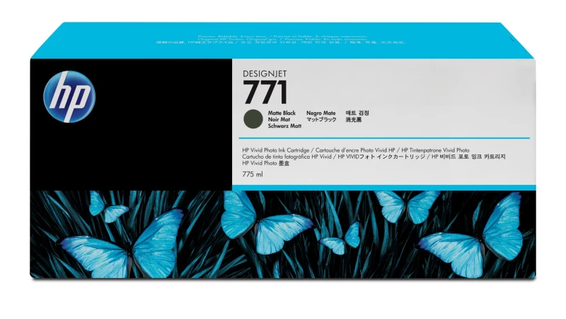 Image of HP CE037A/771 Ink cartridge Black matt 775ml for HP DesignJet Z 6200
