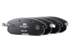 Image of VALEO Brake pad set FIAT,NISSAN 301011 D1060EW81A,4106040U90,4106040U92 410604L090,4106089E90,4106089E91,410609J425,D10601FE0A,D10601KA1A,D10602Y991