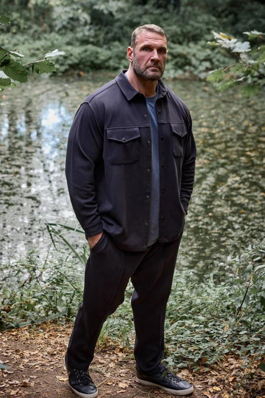 Image of BadRhino BadRhino Men Textured Jersey Joggers in Black Size: X-Large Black 1XL Male 5063111854943