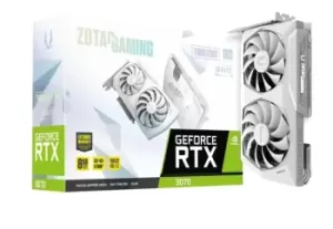 image of Zotac GeForce RTX 3070 8GB Twin Edge OC White Edition LHR Ampere Graphics Card