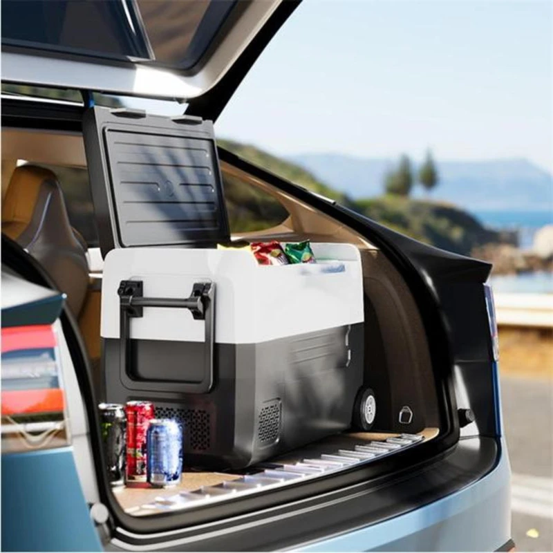 Image of Kabinet UK 40L Compressor Car Refrigerator with Dual Temp Whiteblack unisex One size