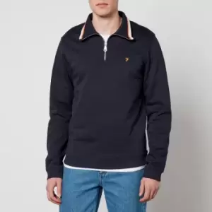 Image of Farah Muriel Organic Cotton Half-Zip Sweatshirt - S