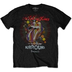 Image of The Rolling Stones - Trippy Licks Unisex Large T-Shirt - Black