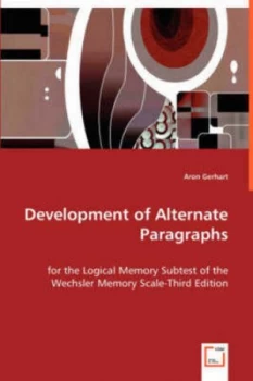 Image of Development of Alternate Paragraphs by Aron Gerhart Paperback