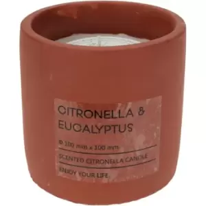 Image of Pro-Gardens CementCitronellaCndl33 - Orange