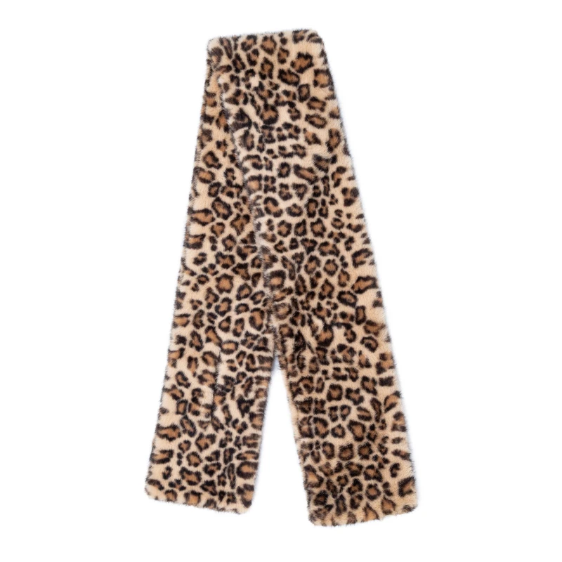 Image of Biba Biba Faux Fur Scarf - Brown Brown One Size