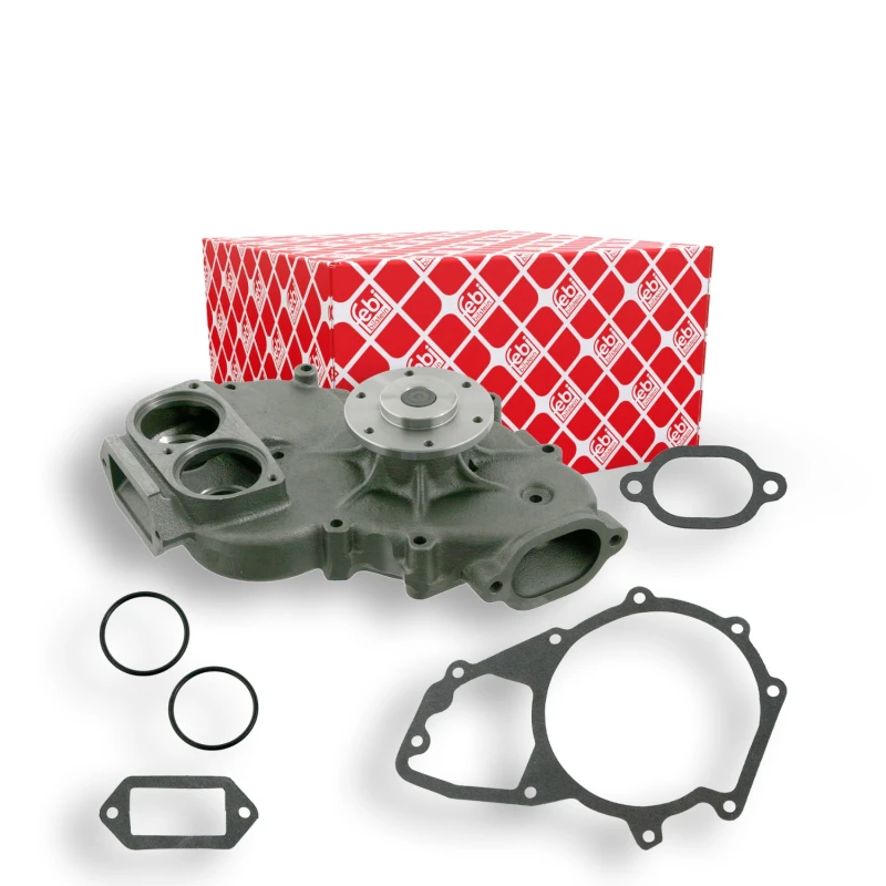 Image of FEBI BILSTEIN 27724 Water pump Grey Cast Iron, with gaskets/seals Grey Cast Iron Water Pump (1260)