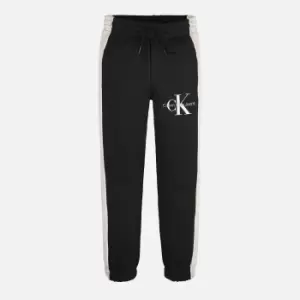 Image of Calvin Klein Boys' Colour Block Monogram Sweatpants - CK Black - 10 Years