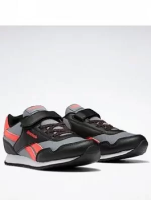 Image of Reebok Royal Classic Jogger 3 Shoes, Black/Grey/Pink, Size 1