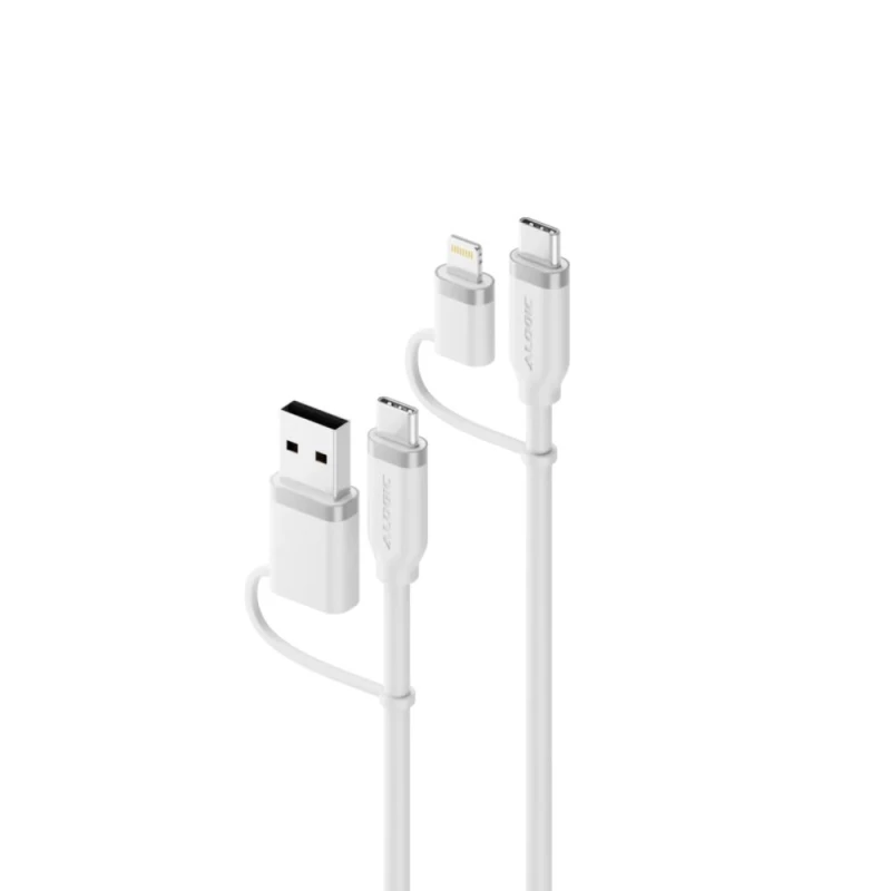 Image of ALOGIC ELEMENTS SILICONE 4IN1 USB 2.0 ELSI4IN1U2BK1.5