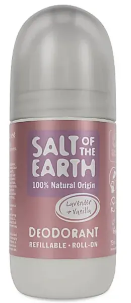 image of Salt of the Earth Lavender and Vanilla Refillable Roll On Deodorant