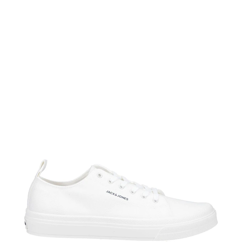 Image of Jack & Jones Jack & Jones Canvas Trainers - White Size 12, Men White VUU18 Male 12