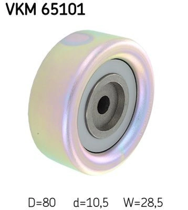 Image of SKF Deflection / guide pulley, V-ribbed belt SKF VKM 65101