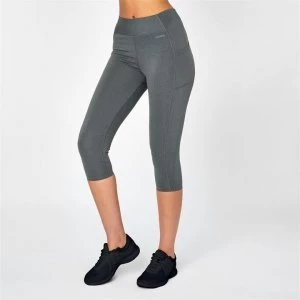 image of USA Pro Pro Capri Leggings - Charcoal Marl