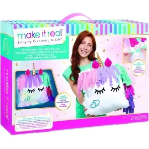 image of Make It Real - Light Up Unicorn Pillow Activity Set