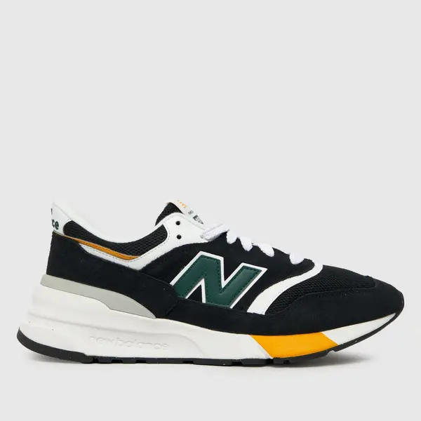 Image of New Balance 997 trainers in Black & green Black & Green UK 7 (EU 40½)
