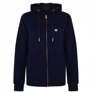 image of True Religion Logo Hoodie - Navy/Gold SMU