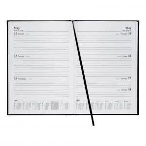 Image of Office 2019 Diary Week to View A5 Black 941165