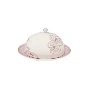 image of Denby Monsoon Chantilly Butter Dish