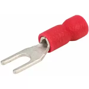 Image of 3.0mm Red 18A Fork Connector Pack of 100 - Truconnect