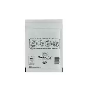 image of Mail Lite Bubble Postal Bag White A000 110x160 Pack of 100 101097838