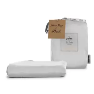 image of Panda 100% Bamboo Flat Sheet Pure White - King