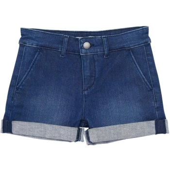 Image of Barbour Girls Essential Denim Shorts - Blue