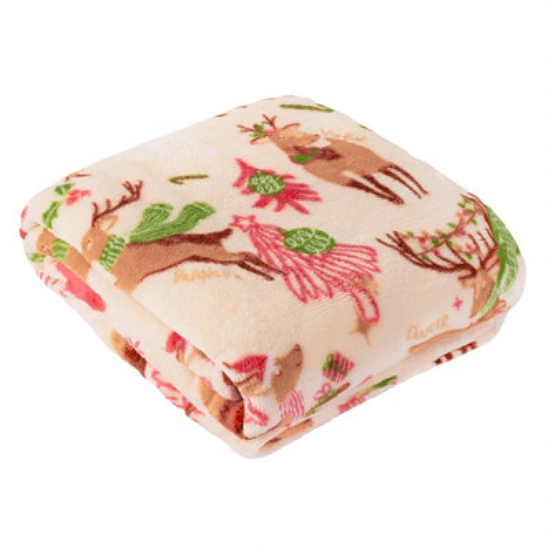Image of Duvet Day Sleigh Team Printed Fleece Throw