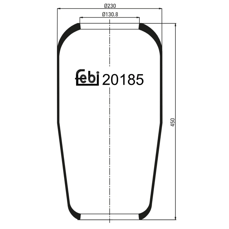 Image of FEBI BILSTEIN 20185 Boot, air suspension Boot,air suspension (324)