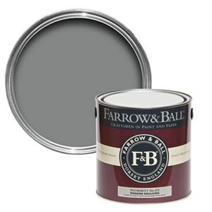 image of Farrow & Ball Modern Plummett No. 272 Matt Emulsion Paint 2.5L