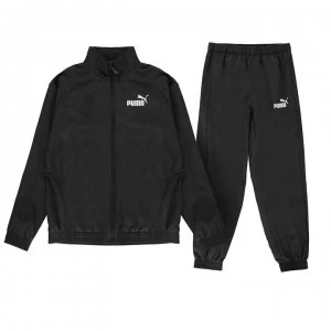 image of Puma Woven Tracksuit Junior Boys - Black/White