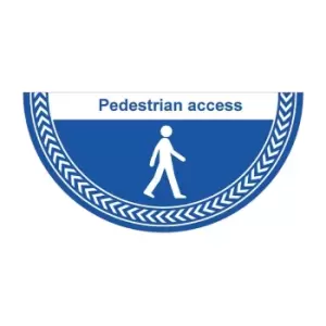 image of 'Pedestrian Access' Floor Graphic (750mm x 375mm)