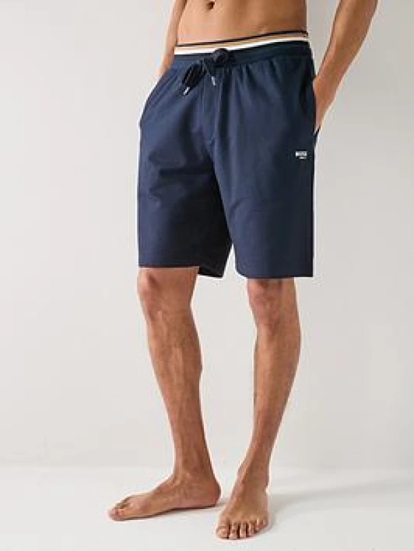 Image of Boss Mens Fleece Jogger Shorts Fleece Shorts S Blue 47235218350