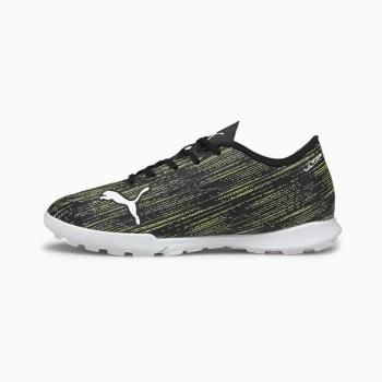 Image of PUMA Ultra 4.2 TT Youth Football Boots, Black/White/Yellow Alert Size 1 Shoes