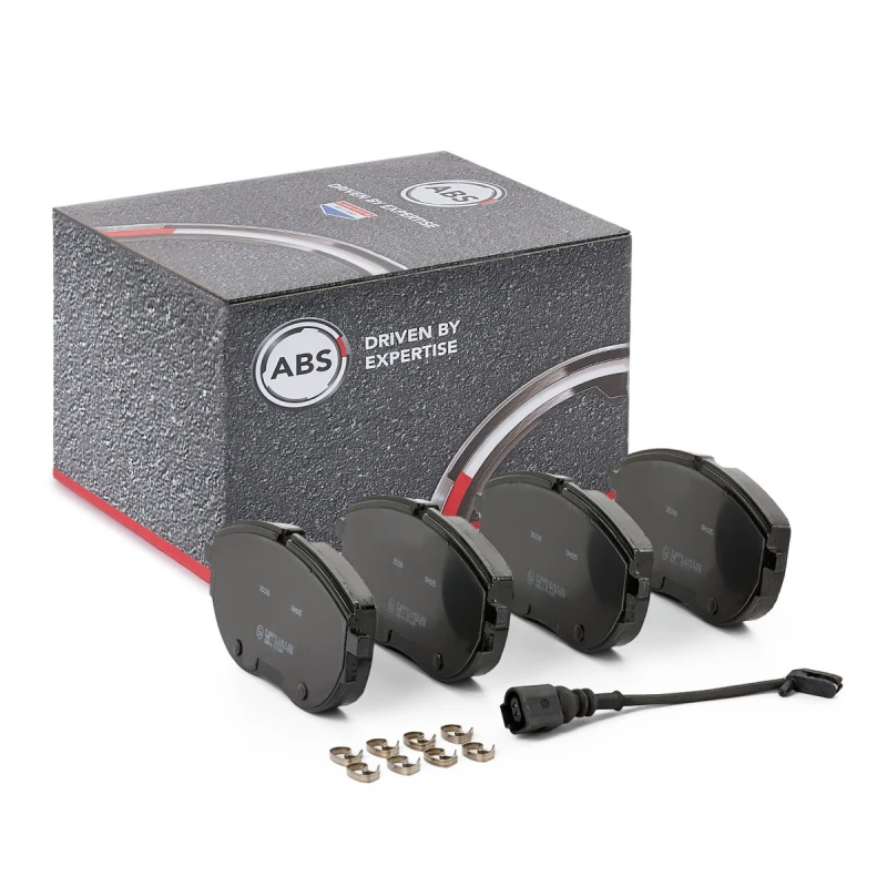 Image of A.B.S. 35338 Brake pad set incl. wear warning contact Brake Pad Set,disc brake (402)