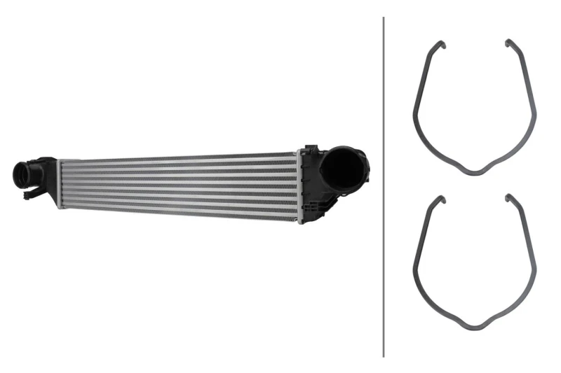 Image of HELLA Intercooler HELLA 8ml 366 341-461