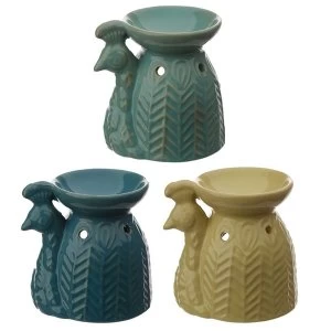 Image of Ceramic Peacock Oil Burner