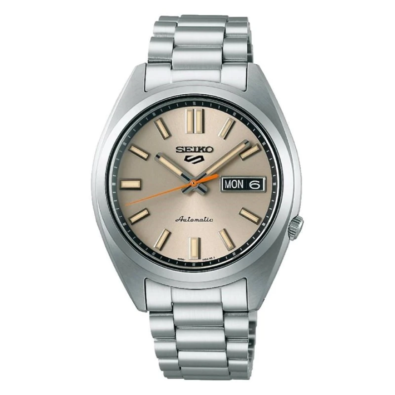 Image of Seiko SRPK91K1 5 Sports SNXS aBeige Chinosa Classic Watch
