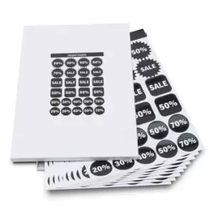 image of Rillprint Discount Stickers Assortment 10 Sheets X 5 Boxes