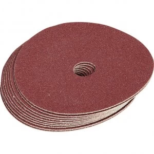 Image of Draper 115mm Aluminium Oxide Sanding Discs 100mm 36g Pack of 10
