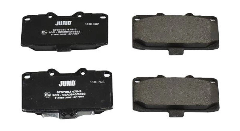 Image of JURID 573736J Brake pad set with acoustic wear warning, with piston clip Brake Pad Set,disc brake (402)